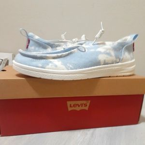 Women Tie Dye Light Blue/ White Canvas shoes Brand new Unworn